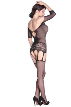 БОДИ-ЧУЛКИ С РЕМНЯМИ Сетчатый узор Sensual