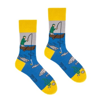 Kolorowe Skarpety SPOXSOX Wędkarz 40-43