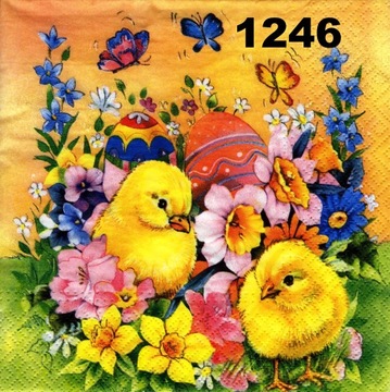 Serwetki do decoupage-1szt- WIELKANOC -NR 1246