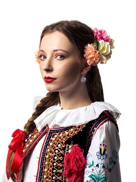 Подвесные серьги KURPIE, народные разноцветные цветы