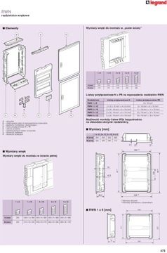 Распределительное устройство скрытого монтажа Legrand RWN 2x12 602432