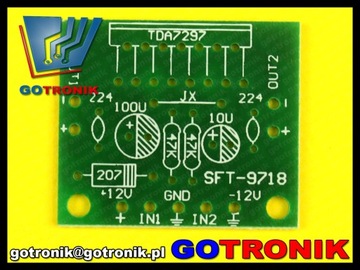 Wzmacniacz TDA7297 mocy audio 2x15W - DIY__BTE-229