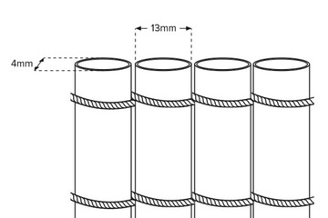 DWUSTRONNA MATA OSŁONA PŁOTEK PVC 300x90 BRĄZOWY