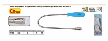 Магнитный захват 60 см гибкий 2 кг + светодиод C0463