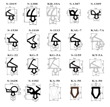 Уплотнители оконные С-1559 и С-1560