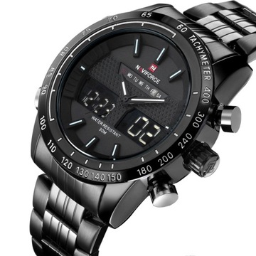 Мужские часы NAVIFORCE Стальной БРАСЛЕТ 6 цветов!