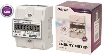 3 FAZOWY LICZNIK ENERGII 80A MID OR-WE-513 ORNO