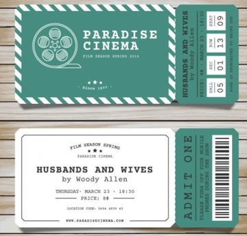 Билеты с перфорацией - ваш отпечаток - 1000 штук