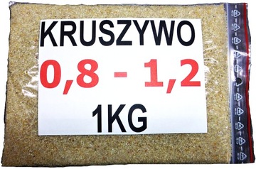 KRUSZYWO PIASEK 0,8 - 1,2 Kwarcowy DO FILTRA 1kg