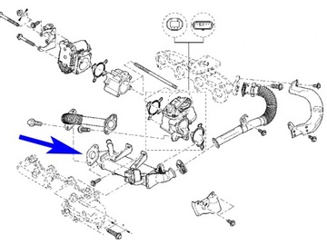 Заглушка EGR Renault Nissan Opel 2.0 dCi CDTI