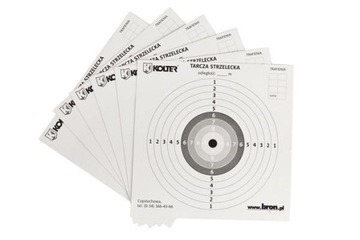TARCZE STRZELECKIE SPORTOWE 170x170 mm 100 sztuk