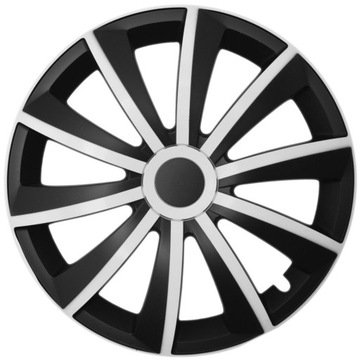 KOŁPAKI 15 GRAL CZARNO BIAŁE OPEL VW ALFA FIAT