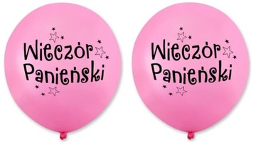 BALONY NA WIECZÓR PANIEŃSKI 2 SZTUKI RÓŻOWE BALON