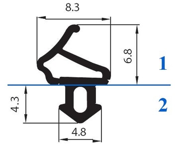 Уплотнитель FRAME для окон ALUPLAST S-1560A