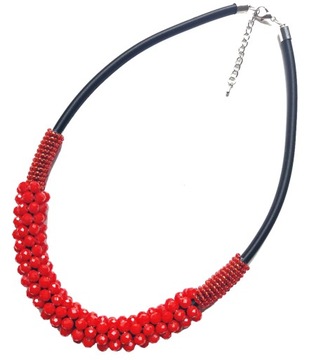 NASZYJNIK KOLIA CHOKER ELEGANCKI ETNO KORALIKI HIT