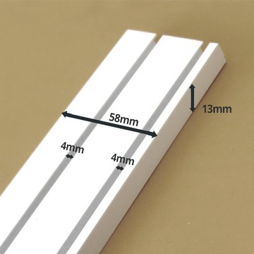 SZYNA SUFITOWA DWUTOROWA PCV 2 BIEG KARNISZ