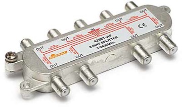 Rozgałęźnik do 8 TV DVB-T SAT przepuszcza 5V i 12V