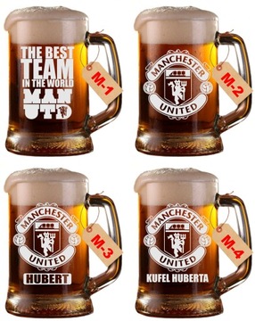 фото ориг. №3, Keg manchester united + glass+ your engraving