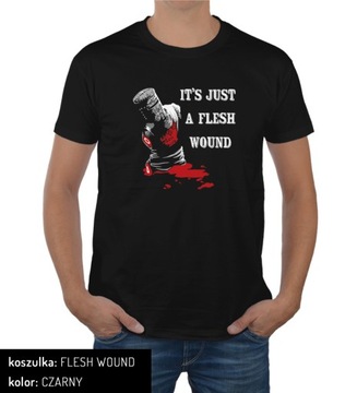 Koszulka FLESH WOUND Monty Python Black Knight filmowa L