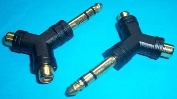 Штекер Transition 6.3 Stereo Jack — 2 x RCA-разъем «подбородок», 2 шт. (1310)