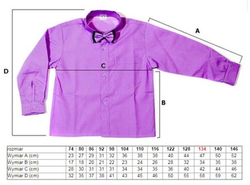 БЕЛАЯ РУБАШКА ДЛЯ МАЛЬЧИКОВ С ДЛИННЫМ РУКАВОМ И ГАЛСТКОМ-БАБОЧКОЙ 134 GALA FORM