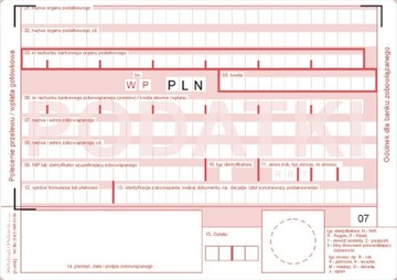 471-5 PODATKI POLECENIE PRZELEWU WPŁATA GOTÓWKOWA