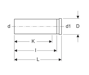 Удлинитель сливной трубы унитаза GEBERIT DN45 30см