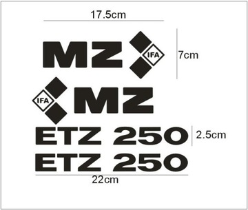 Naklejki MZ ETZ skorpion mzetz