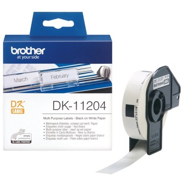 BROTHER DK11204 400 szt/rolkę 17mm x 54mm DK 11204