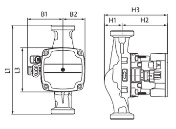 ЦИРКУЛЯЦИОННЫЙ НАСОС ЦЕНТРАЛЬНОГО ОТОПЛЕНИЯ GRUNDFOS ALPHA1L 25-40 99160579