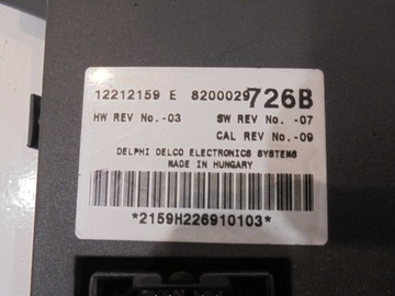 MODUŁ KOMFORTU RENAULT ESPACE IV 2.2 DCI