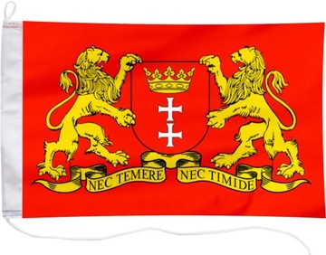 Flaga Gdańska Herb Bandera jachtowa Gdańsk 65x40cm
