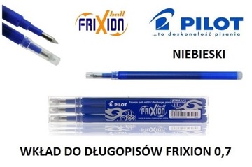 WKŁAD NIEBIESKI PILOT FRIXION PIÓRO DŁUGOPIS d1p