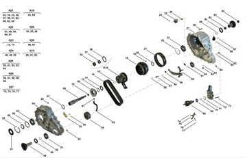 УПЛОТНИТЕЛИ MERCEDES РЕДУКТОР ML164 W164 OFFROAD