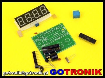 Электронные часы 4 бита AT89C2051 - DIY _BTE-086