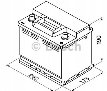 AKUMULATOR BOSCH S3 56AH 480A 56 Ah S3005