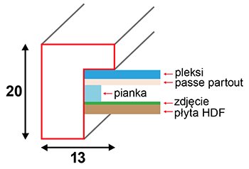 ЧЕРНАЯ ДЕРЕВЯННАЯ РАМА ОКНО 20Х20 С 3D ЭФФЕКТОМ