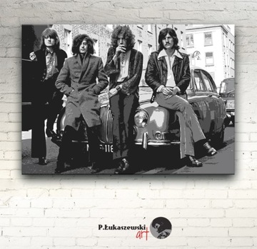 Led Zeppelin - OBRAZ 60x40 - canvas plakat rock