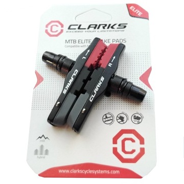 Алюминиевые тормозные колодки CLARK'S MTB V-BRAKE