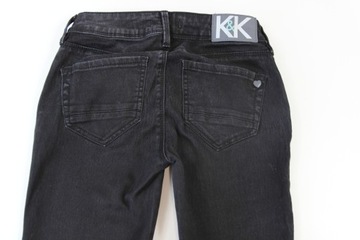 Spodnie jeans eco skóra r XXS 32
