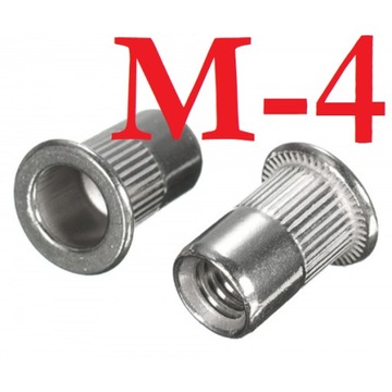 NITONAKRĘTKI NITONAKRĘTKA WALCOWE M4 50 SZT