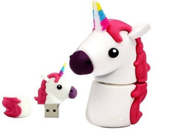 PENDRIVE USB 32 GB JEDNOROŻEC PONY BIAŁY BAJKA