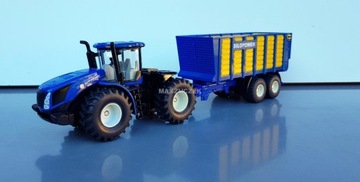 SIKU 1947 NEW HOLLAND ТРАКТОР + ПРИЦЕП 1:50