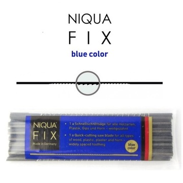 Пила для волос NIQUA FIX BLUE N5, 130 мм