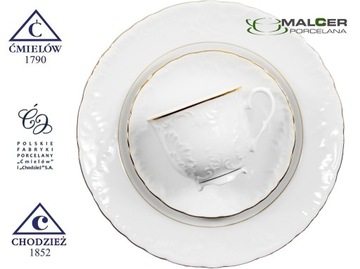 3604 СОУСНИК 500 мл Golden Line ROCOCO PORCELANA ĆMIELÓW MALCER