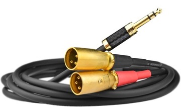 Кабельный кабель 6,3 Jack стерео 2x XLR(M) Klotz 8м