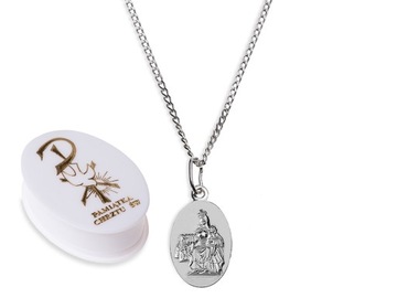 НАБОР СЕРЕБРЯНОЙ ЦЕПИ С МЕДАЛЬЮ SCAPE