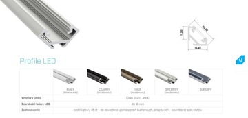 фото ориг. №5, 10x fasteners white to profile led backlight phosphors c angular