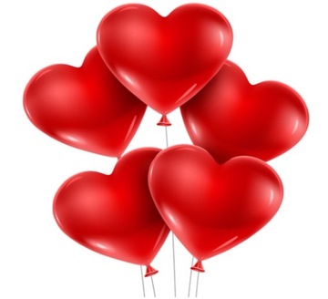 Сердечные воздушные шары красный день святого Валентина Свадьба 100 ПК.