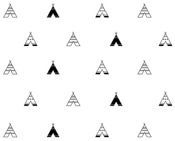 NAKLEJKI NA ŚCIANĘ ŚCIENNE NAMIOT TIPI 27szt